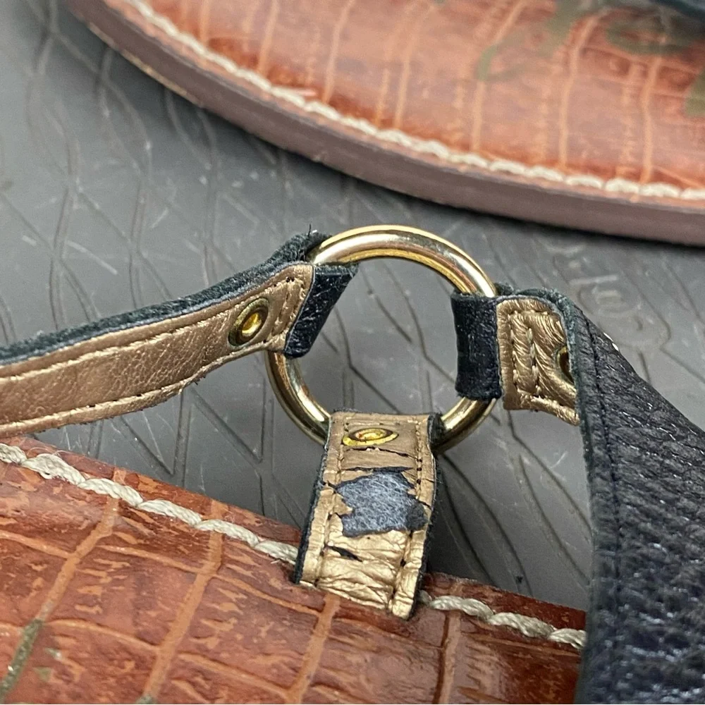 Black Leather Women's Sandals - Picture 14 of 16